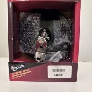 TRUCK-LITE 6" CONVEX ROUND MIRROR  BLACK STAINLESS W/ MOUNT 97820, EZGO 648591